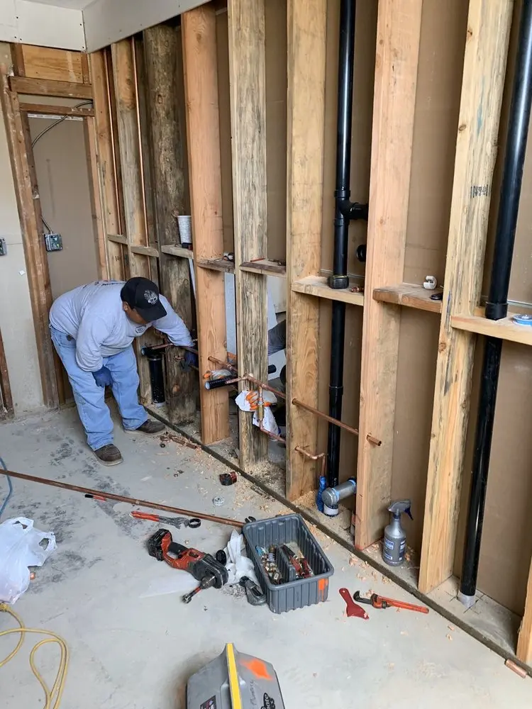 Commercial rough-in plumbing for Commercial Plumbing in Weston